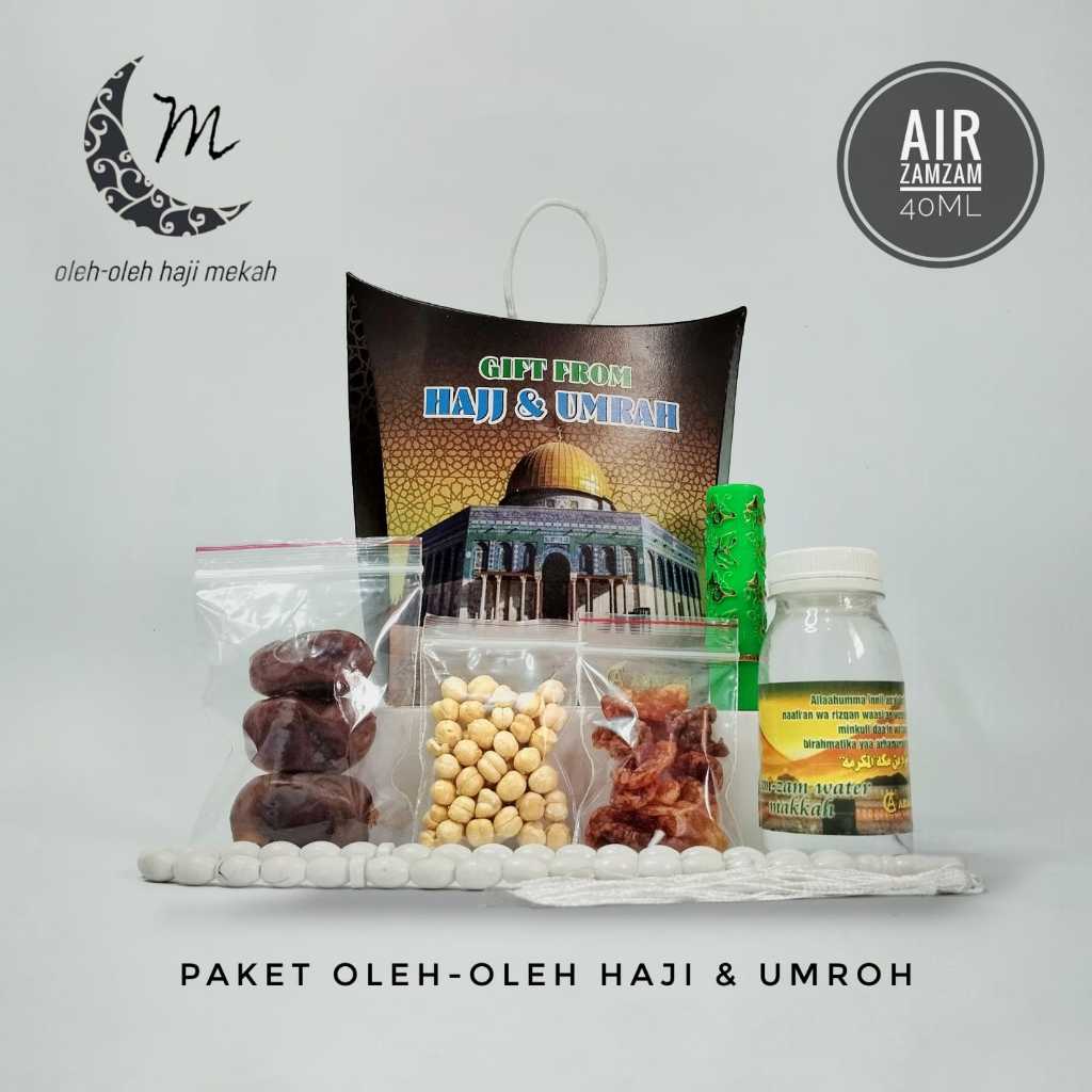 

Paket Oleh Oleh Haji dan Umroh Dus Tali + Air Zamzam + Kurma + Lipstik arab + Tasbih 33 butir