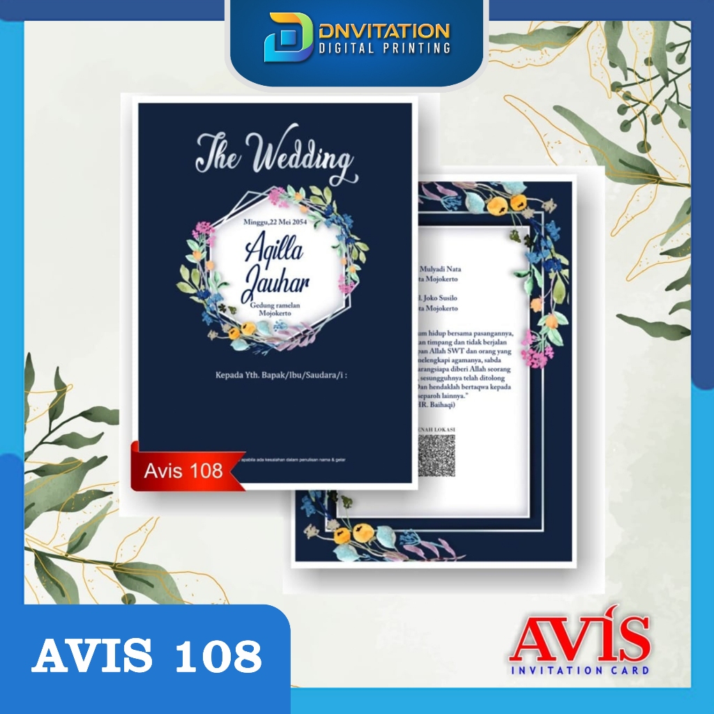 UNDANGAN AVIS 108 // PLUS CETAK