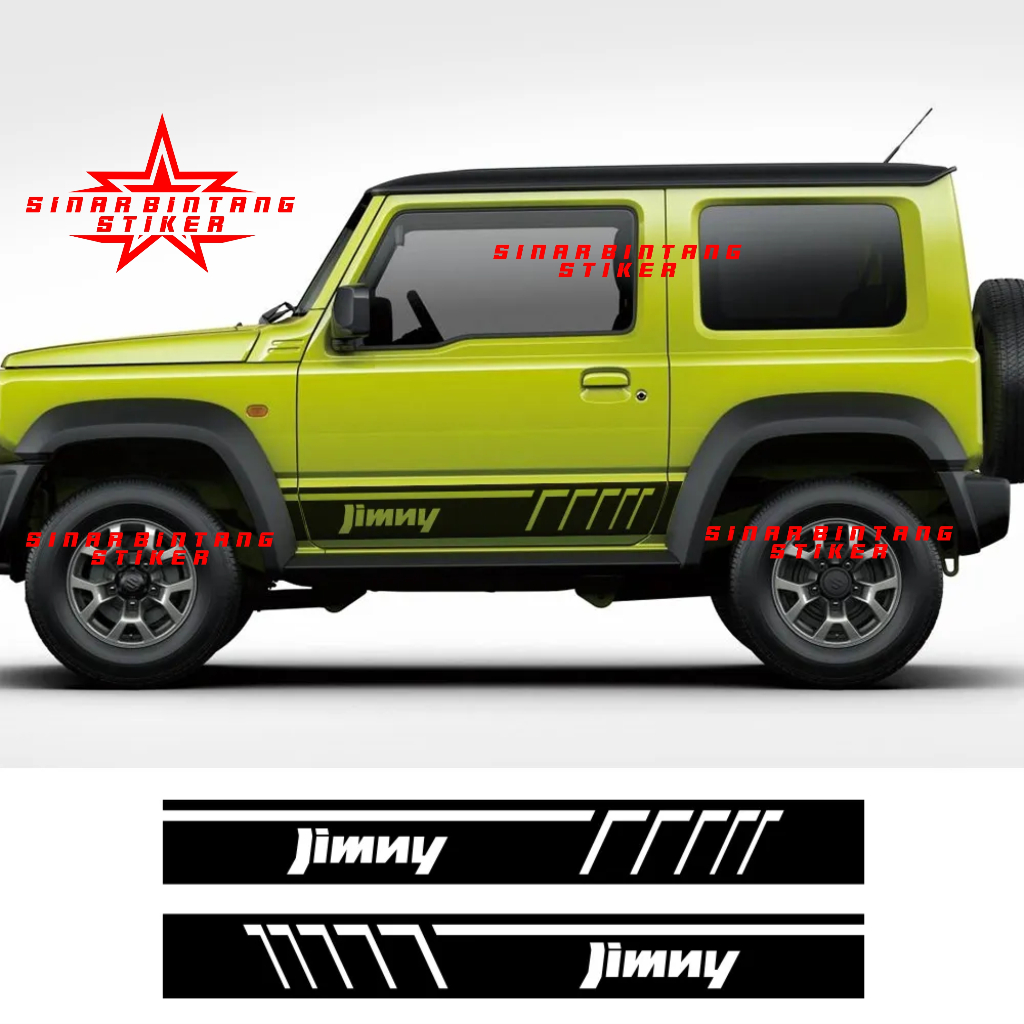 Stiker list mobil jimny cutting stiker list body bawah mobil jimny katana jeep dll