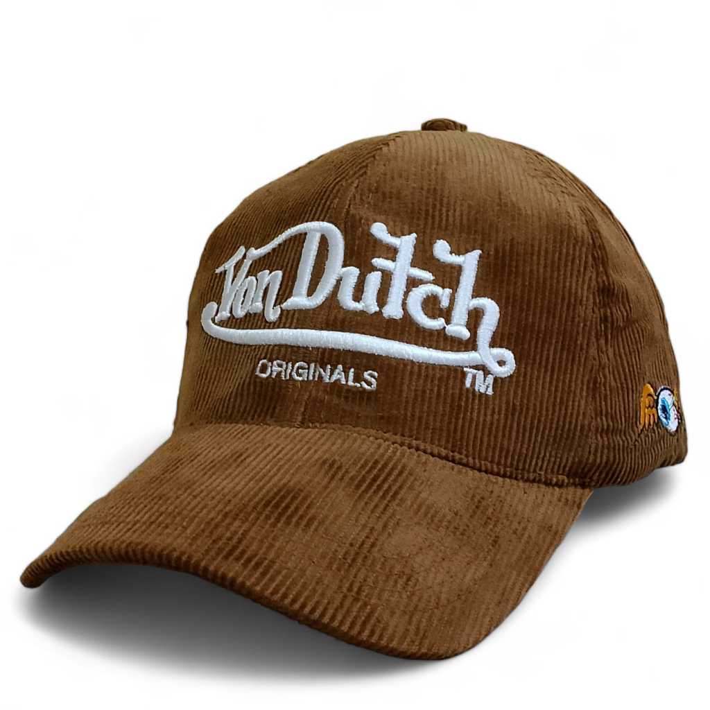 NEXTSETW - 352 Topi Pria Wanita Bahan Corduroy Bordir Von Dutch Original Topi Polocaps All Variant