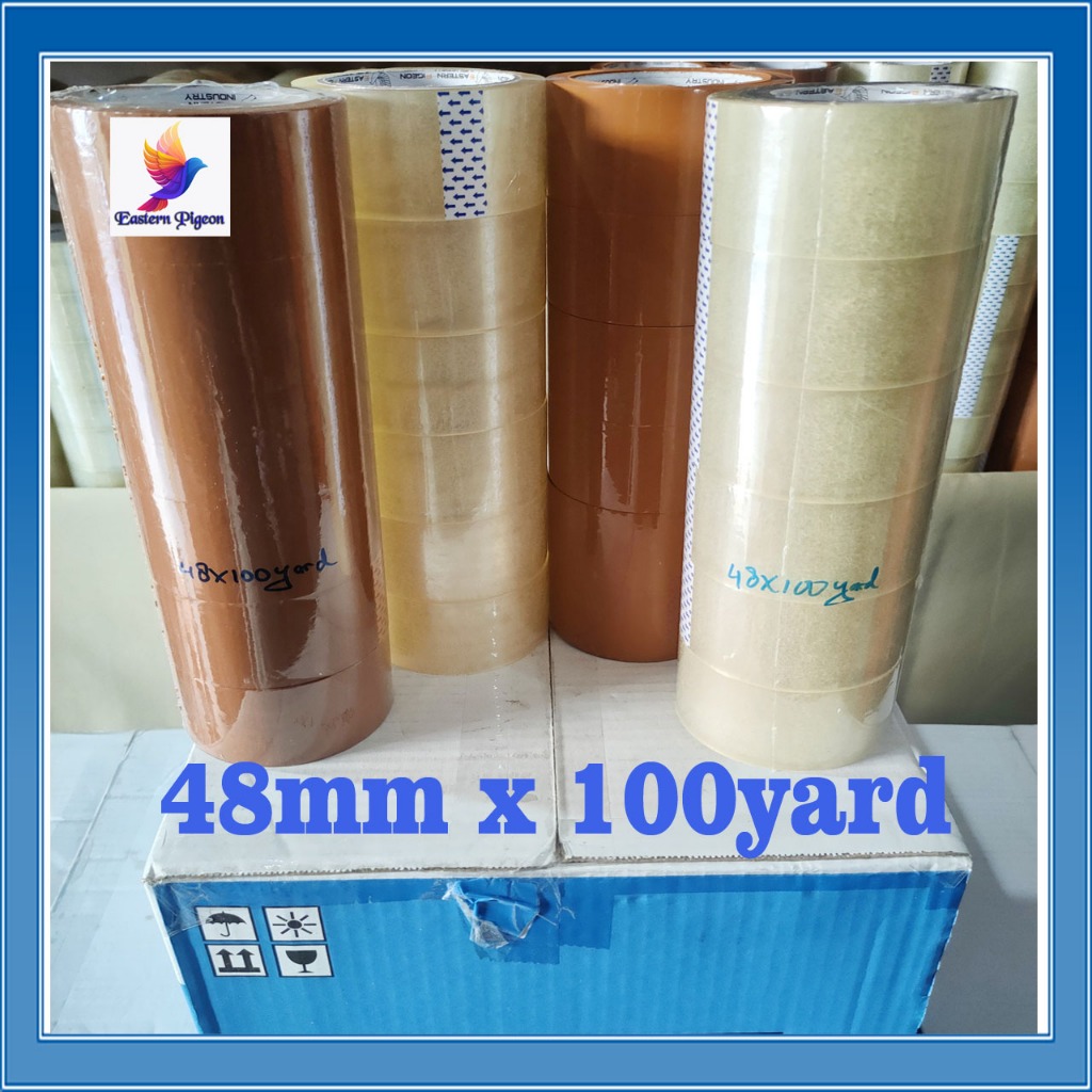 

Eastern Pigeon Lakban 48mmx100yard 1 Slop Isi 6 Roll Selotip 2 Inchi Premium Packing Opp Selasiban Bening 45 Micron