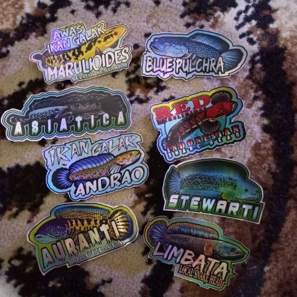 

Stiker Channa Hologram Anti Air Random Isi 4 Stiker