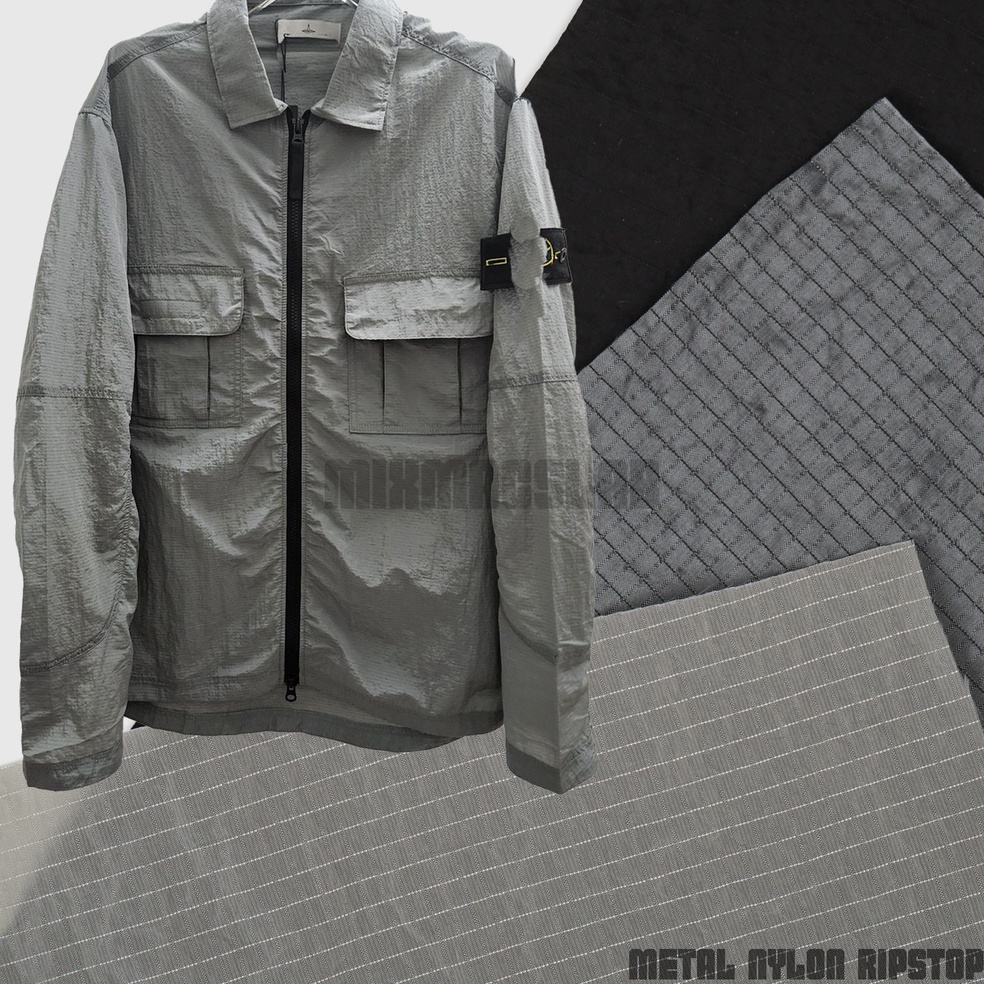 Pilih Ini KAIN NYLON METAL RIPSTOP 4D STONE ISLAND FABRIC