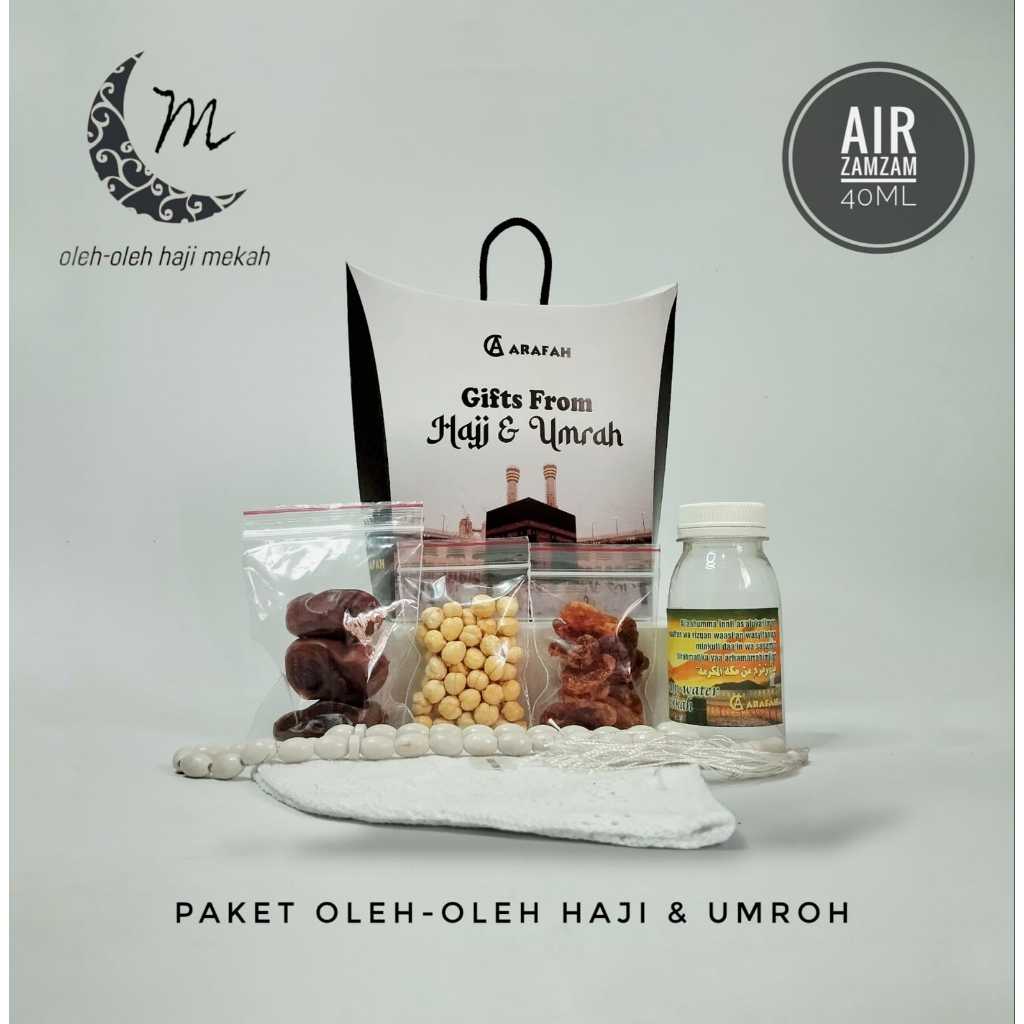 

Paket Oleh Oleh Haji dan Umroh Dus Jinjing Tali + Peci Mercan + Tasbih Fiber 33 butir