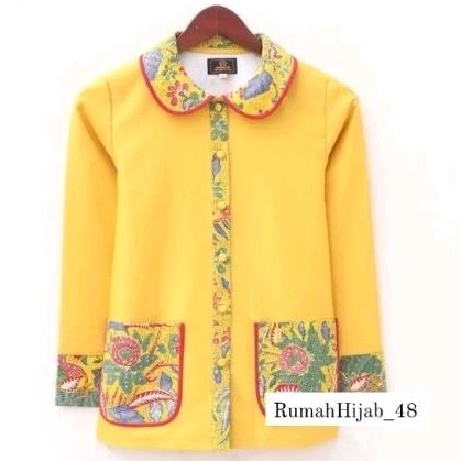 Blus Batik Warna kuning