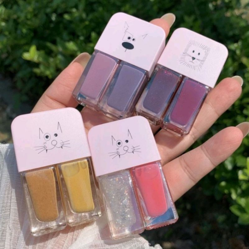 Cat kuku kutek korea korean nail polish kitek korea cat kuku korea gradasi kutek gradasi 2 warna | k