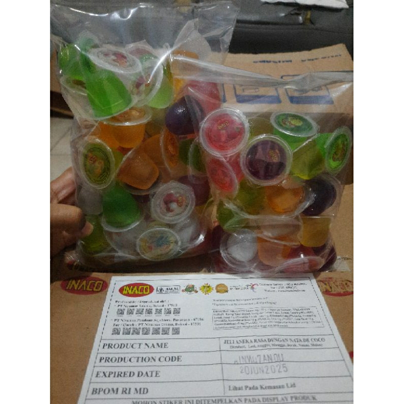 

Inaco Mini Jelly Agar Puding 1 kg isi 60 lebih