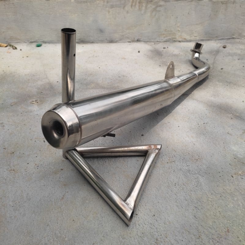 Knalpot fizR model bambu full chrome