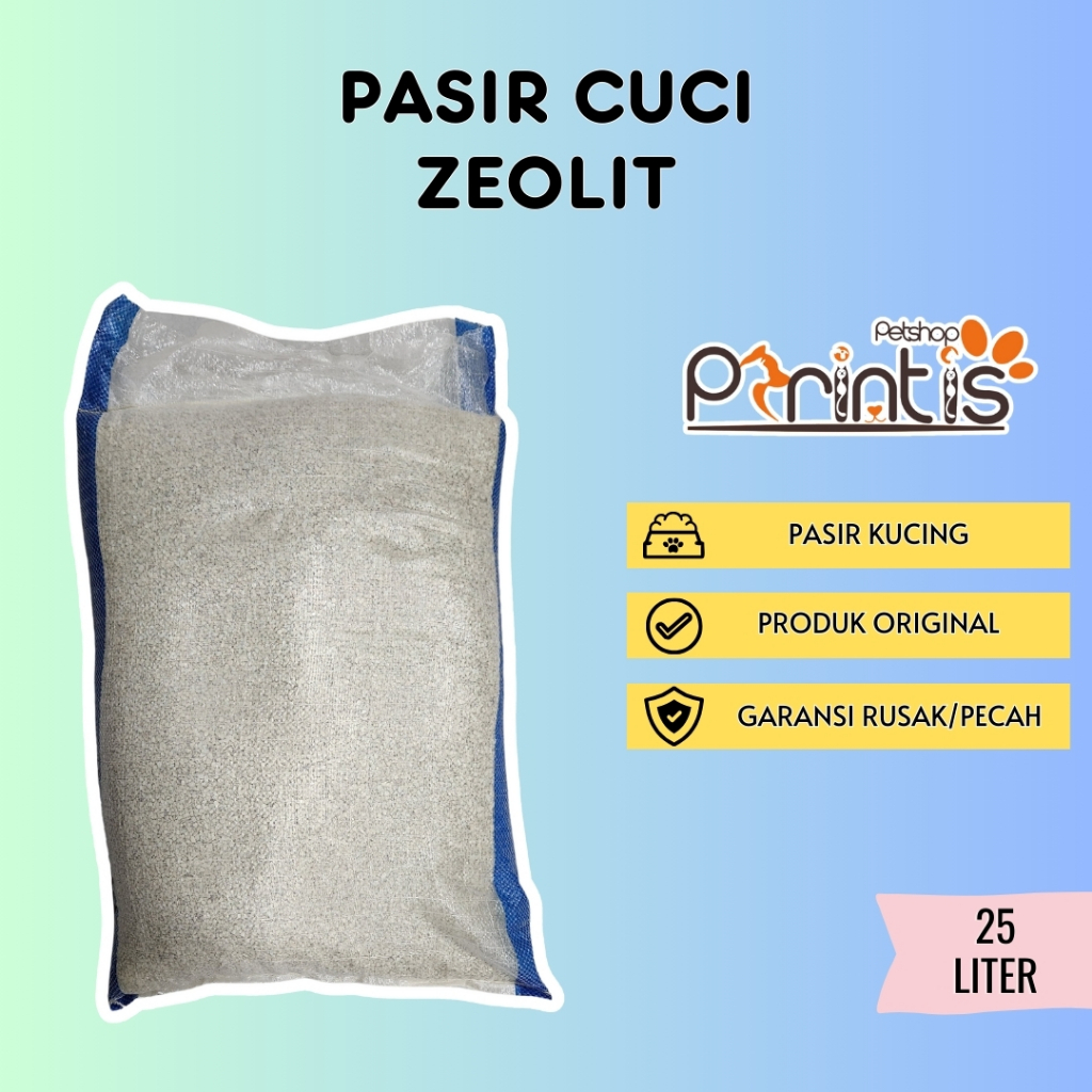 Pasir Cuci Kucing Zeolit Cat Sand Litter 25 L