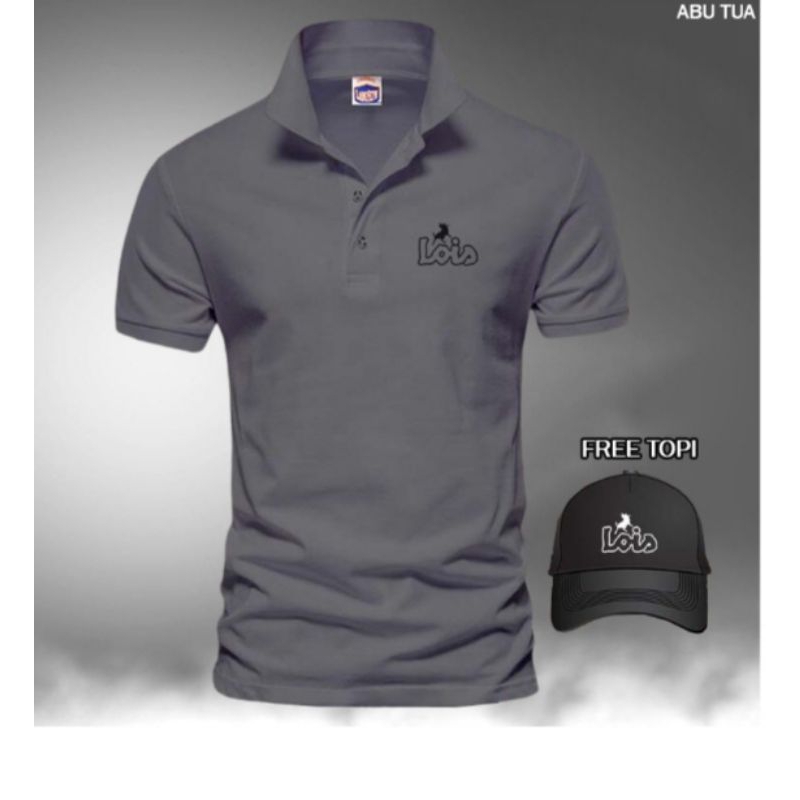 kaos polo pria/kaos kerah/kaos branded/kaos import/bahan cotton combed 24s/kaos original/kaos pria l