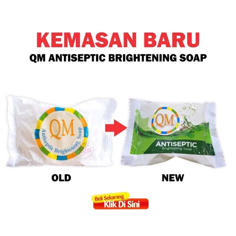 Sabun QM Brightening Glowing Whitening / Sabun Pemutih Wajah Badan