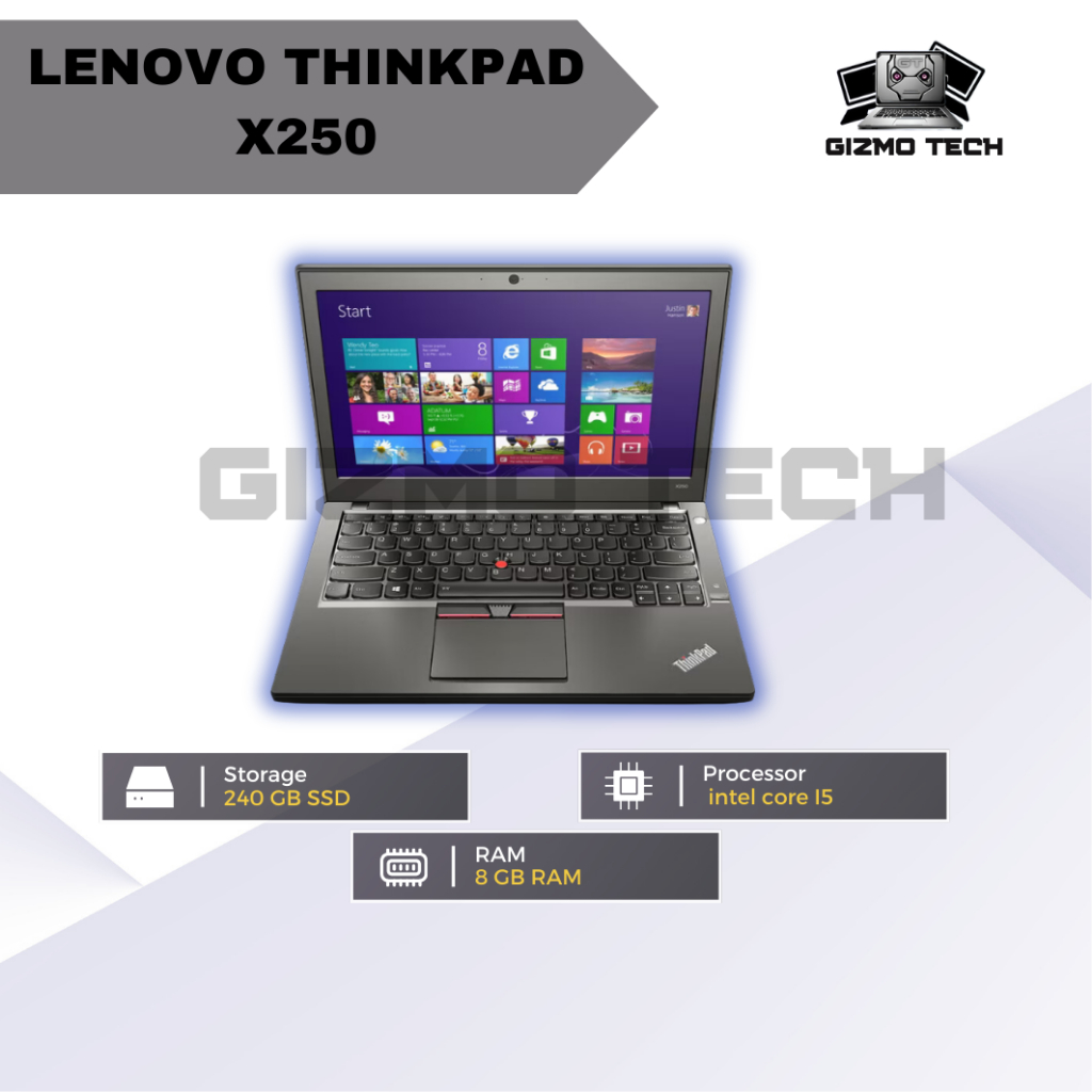 LENOVO THINKPAD X250 INTEL CORE I7 GEN5 4GB/500GB BUILT UP
