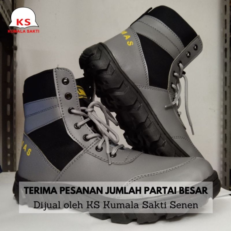 Sepatu PDL Linmas Hansip Abu-abu Terbaru