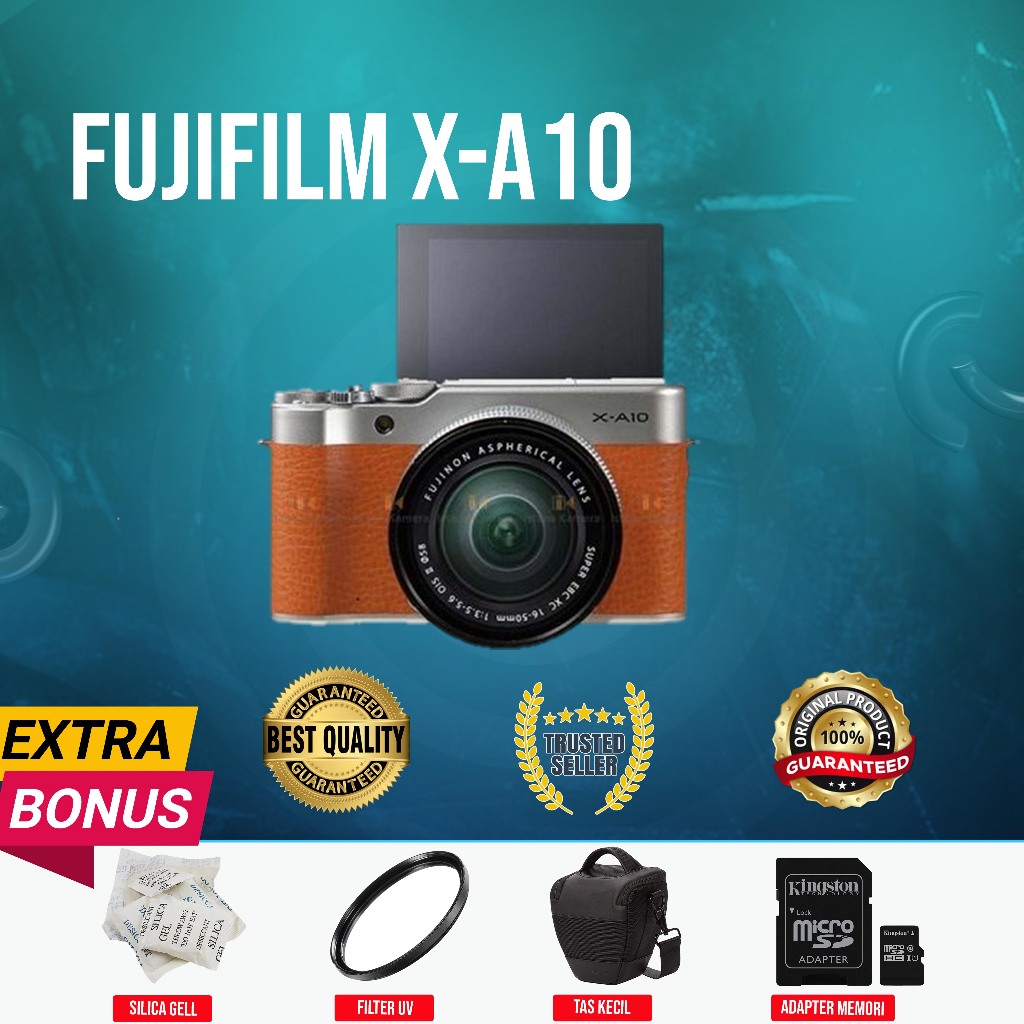 FUJIFILM FUJI XA10 X-A10 KIT 16-50MM OIS ORIGINAL NORMAL MULUS MURAH (SECOND)