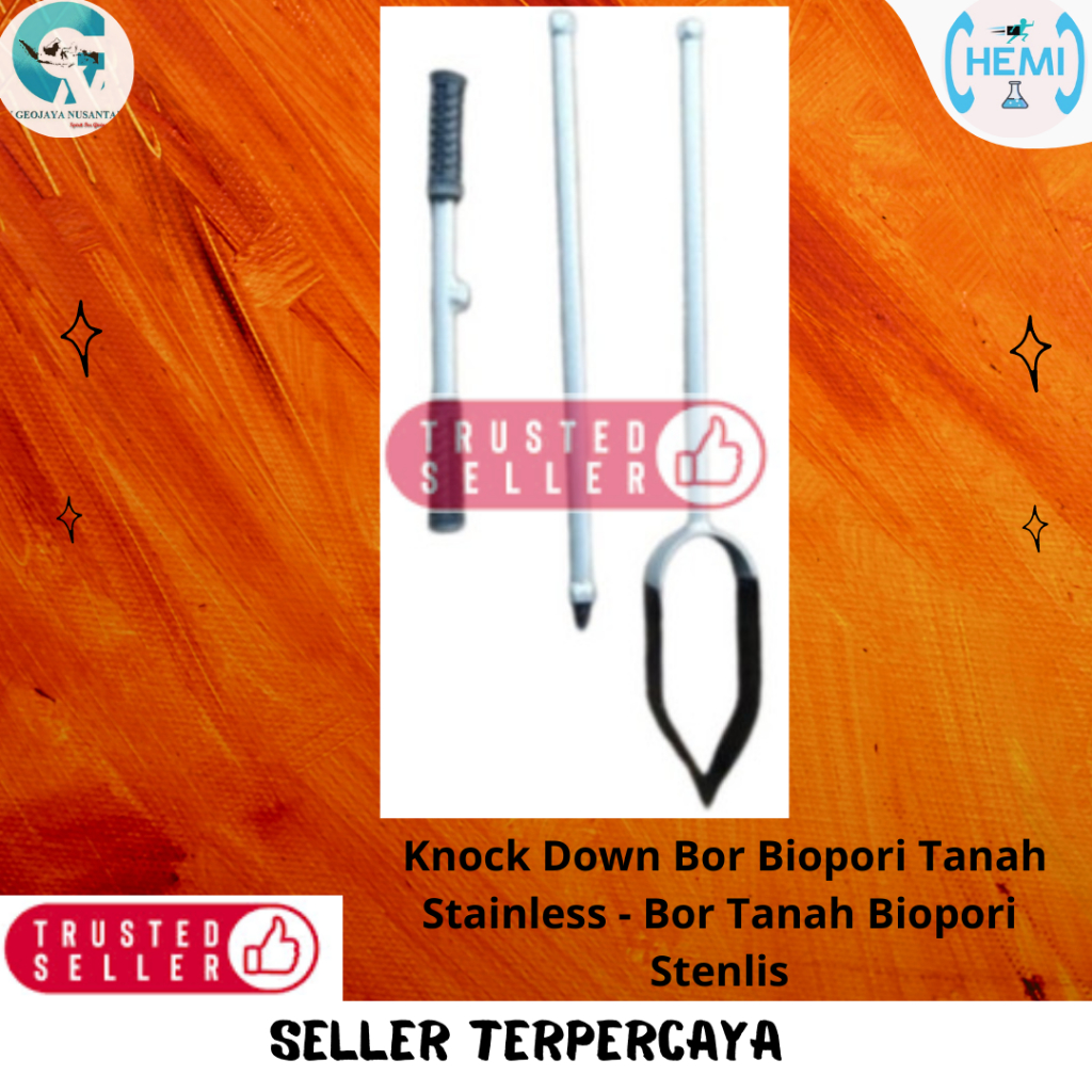 Knock Down Bor Biopori Tanah Stainless - Bor Tanah Biopori Stenlis