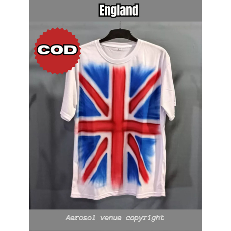 Aerosol england airbrush/Baju airbrush/Kaos airbrush/Kaos distro airbrush England (Pria&Wanita)