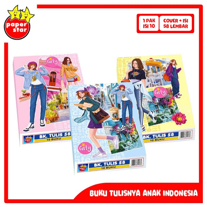 

BUKU TULIS 58 PAPER STAR GIRLY