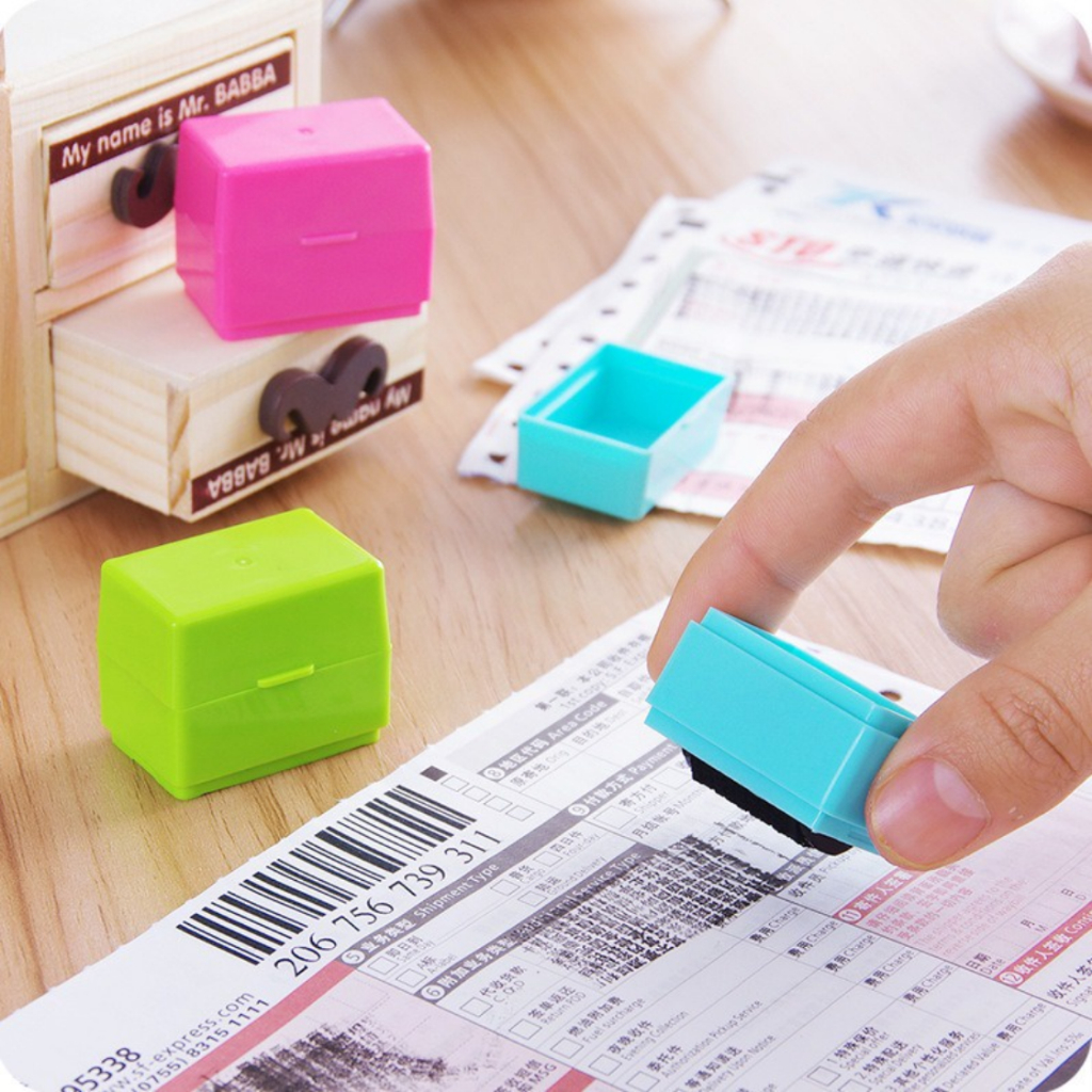 

Mini Roller Privacy Stamp - Stempel Pelindung Data Penghapus Nama Alamat - SFO Semarang Official