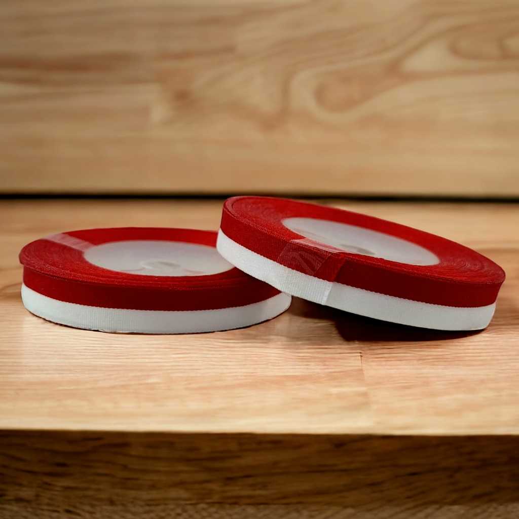

Pita Merah Putih Satin 1/2 Inch - 1,2cm - SFO Semarang Official