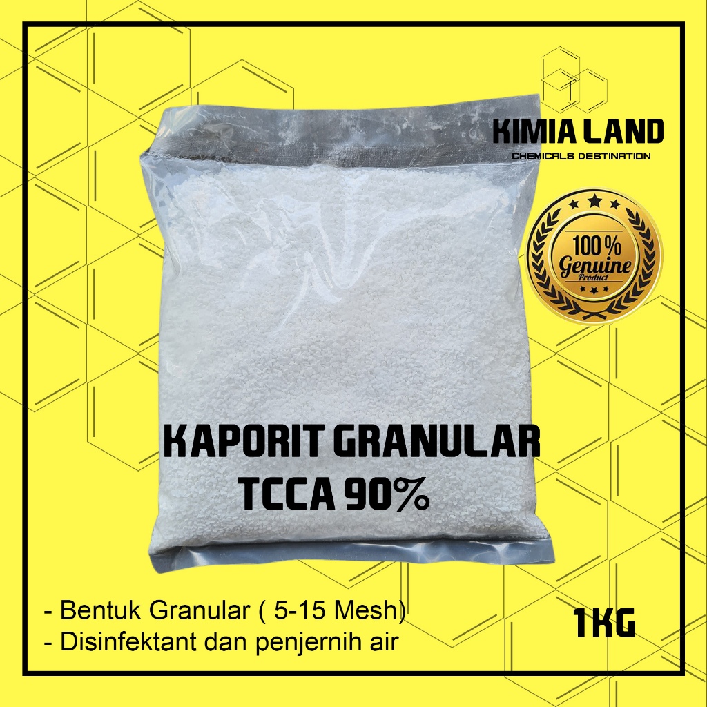 Kaporit Granular 90% / Klorin Granular / Tcca Granular - 1 Kg