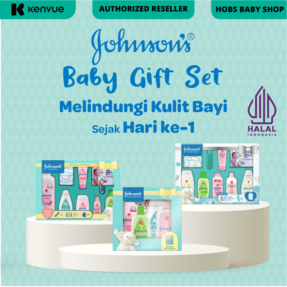 Johnson's Baby Essentials / Starter Gift Box Set / Hadiah Set Paket Sabun Bedak Bayi