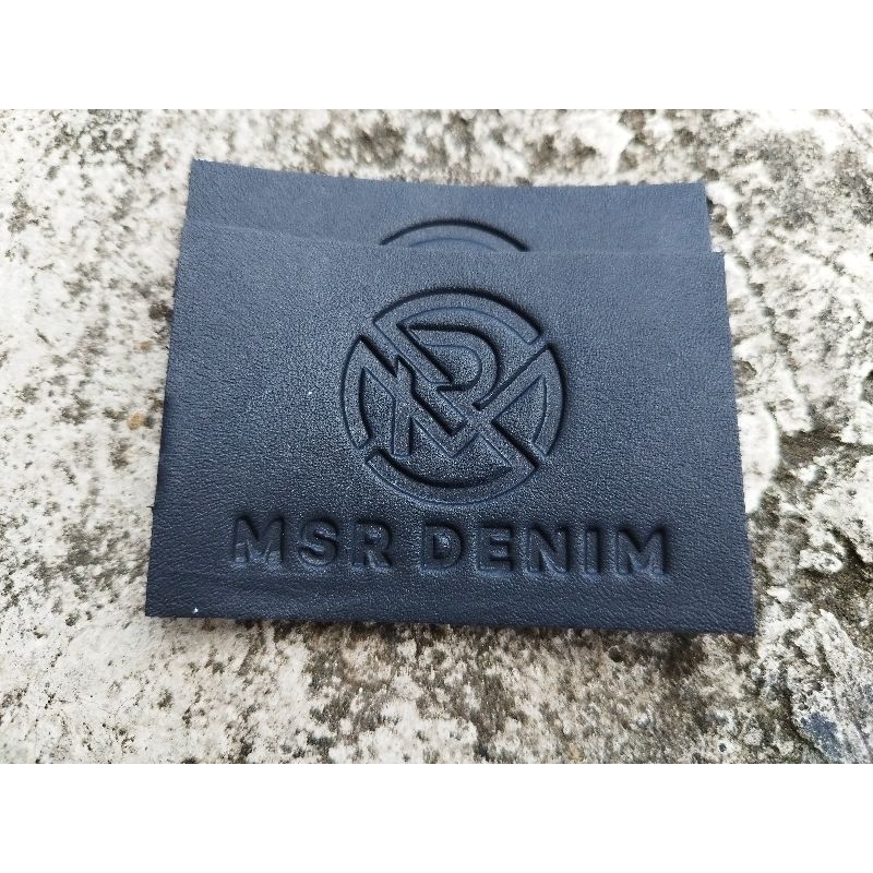label kulit imitasi label celana jeans label denim label kulit sintesis  leather pack label cargo la