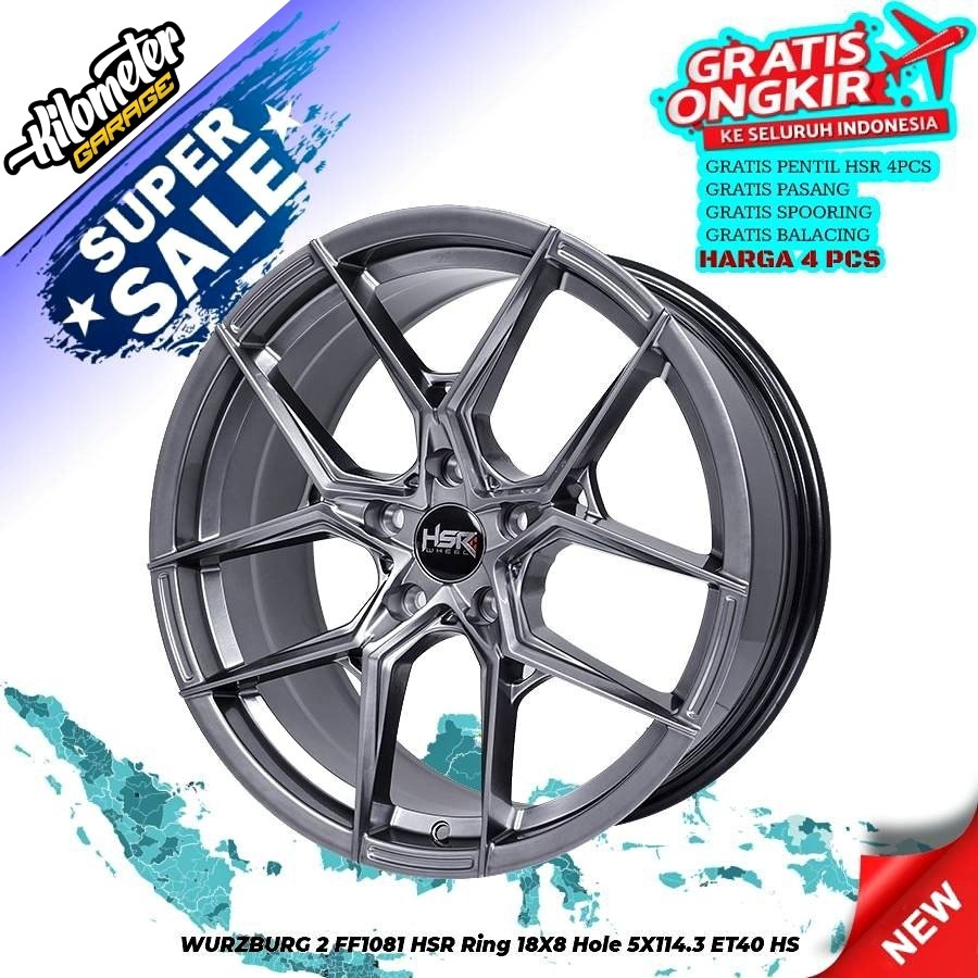 WURZBURG 2 FF1081 HSR R18X8 H5X114,3 ET40 HS