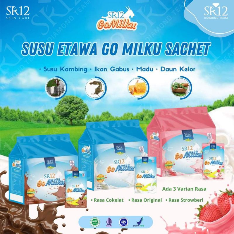 

SR12 Susu Go Milku Sachet Meningkatkan Imunitas Tubuh 1 Sachet 25 Gram 1 pack 40 Sachet