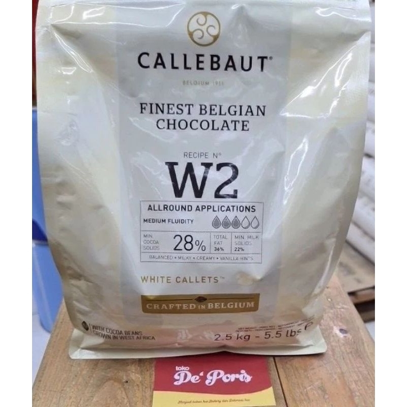 

Callebaut W2 2.5kg White Chocolate Couverture