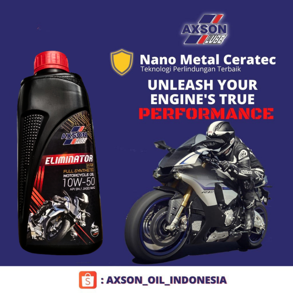 Axson Full Synthetic Ester Eliminator 10W-50 Oli Motor Manual