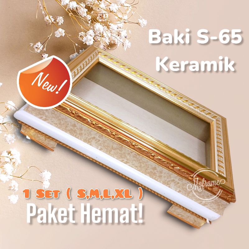 1 SET LENGKAP KOTAK SESERAHAN/SANGJIT//BAKI HANTARAN TYPE S 65 keramik