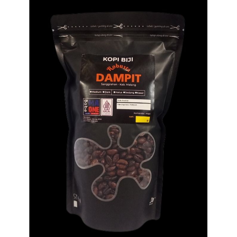 

Babe Ma One Kopi Biji Sangrai Robusta Dampit 200 g