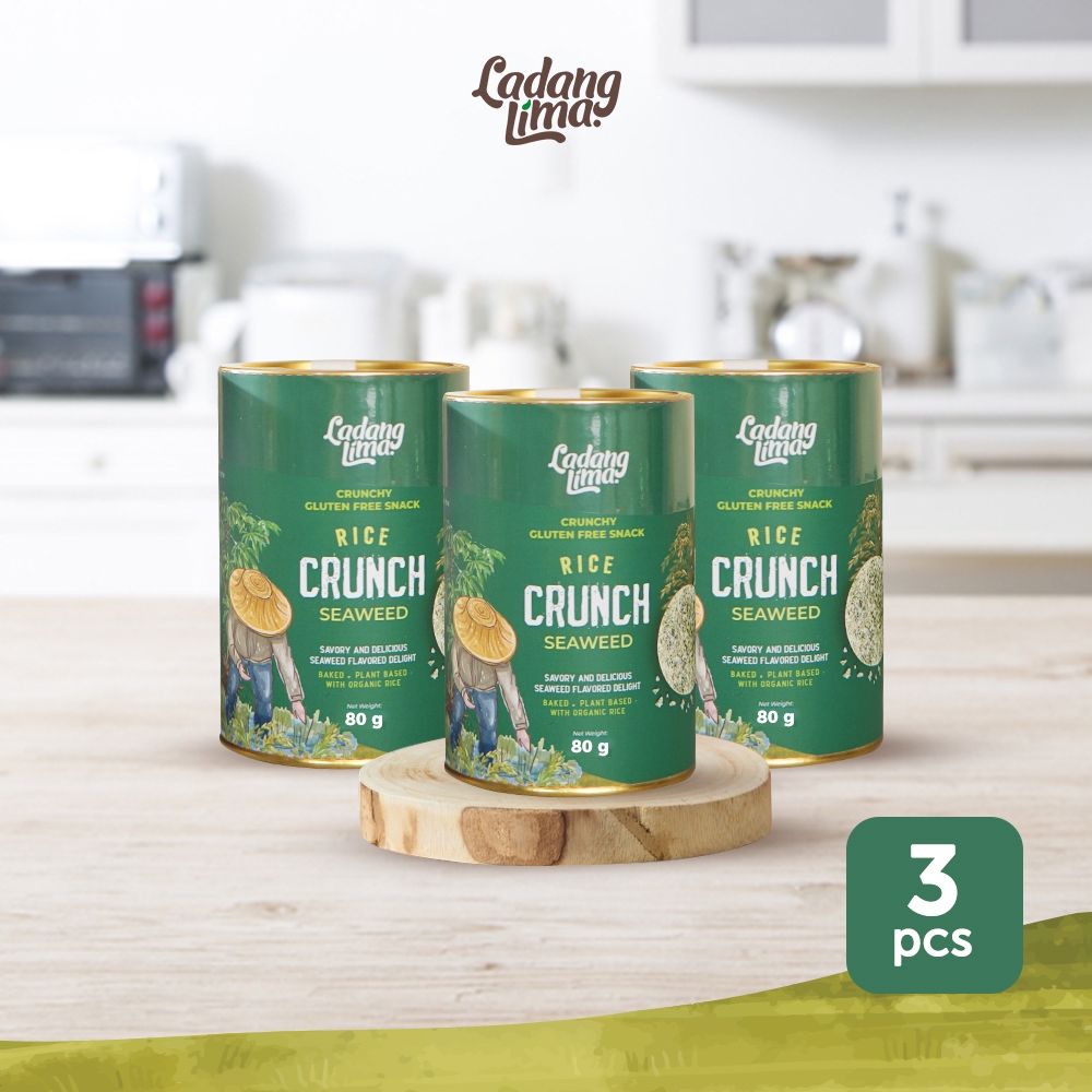 

Rice Crunch SEAWEED - Premium Crunchy Gluten Free Snack Ladang Lima