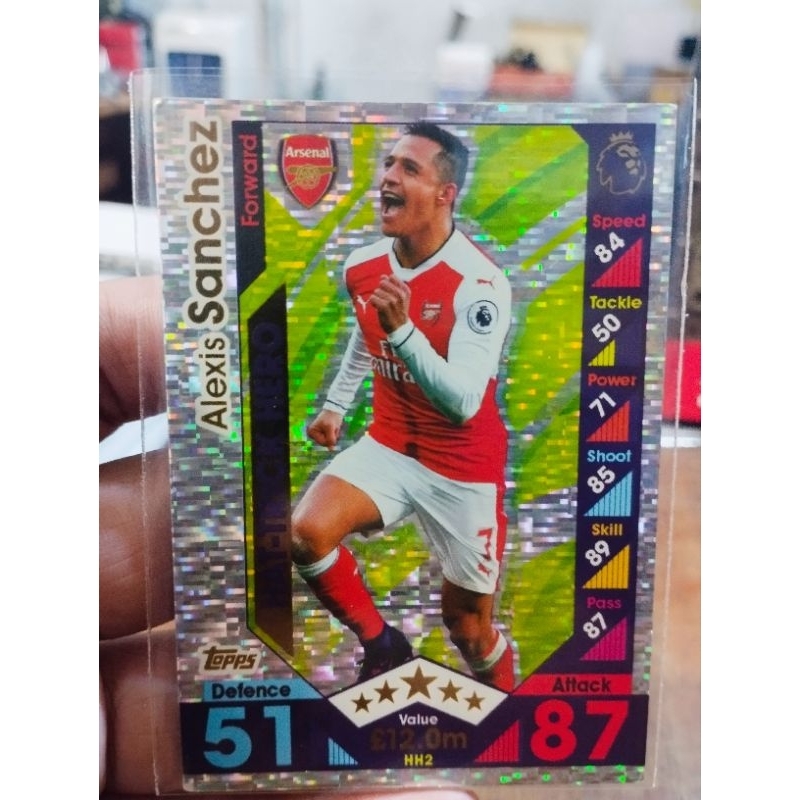 Alexis Sanchez Match Attax Extra 16/17 HATTRICK HERO