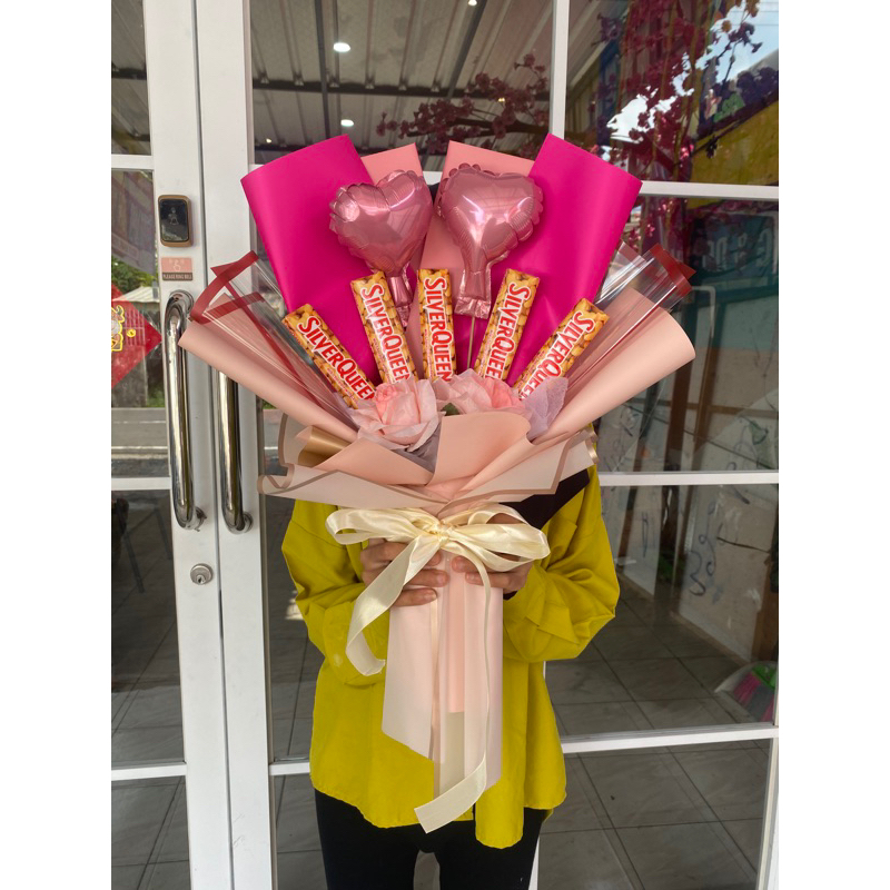 buket valentine palembang|buket bunga palembang| buket valentine|snack buket