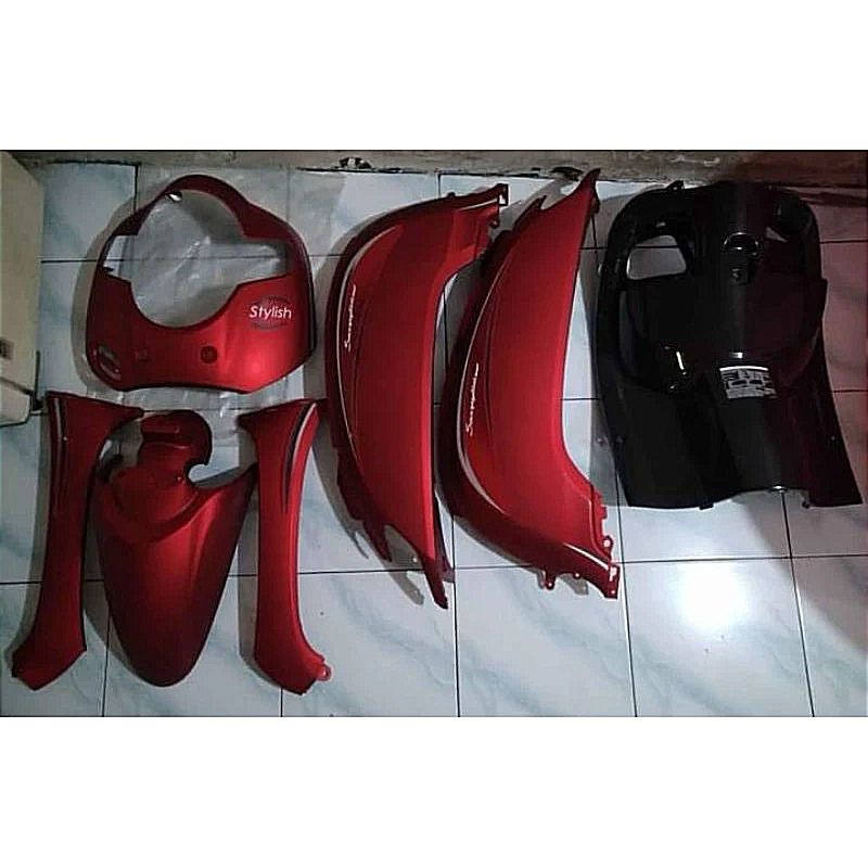 Cover Fullbody Halus Honda Scoopy 2017-2019 Merah