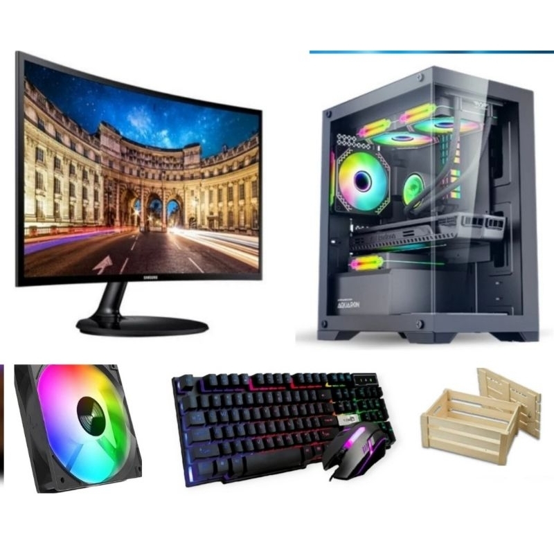 Pc SERVER core i7 6700 Gen 6 Ram 16 gb Ssd 256gb monitor 24in siap pakai