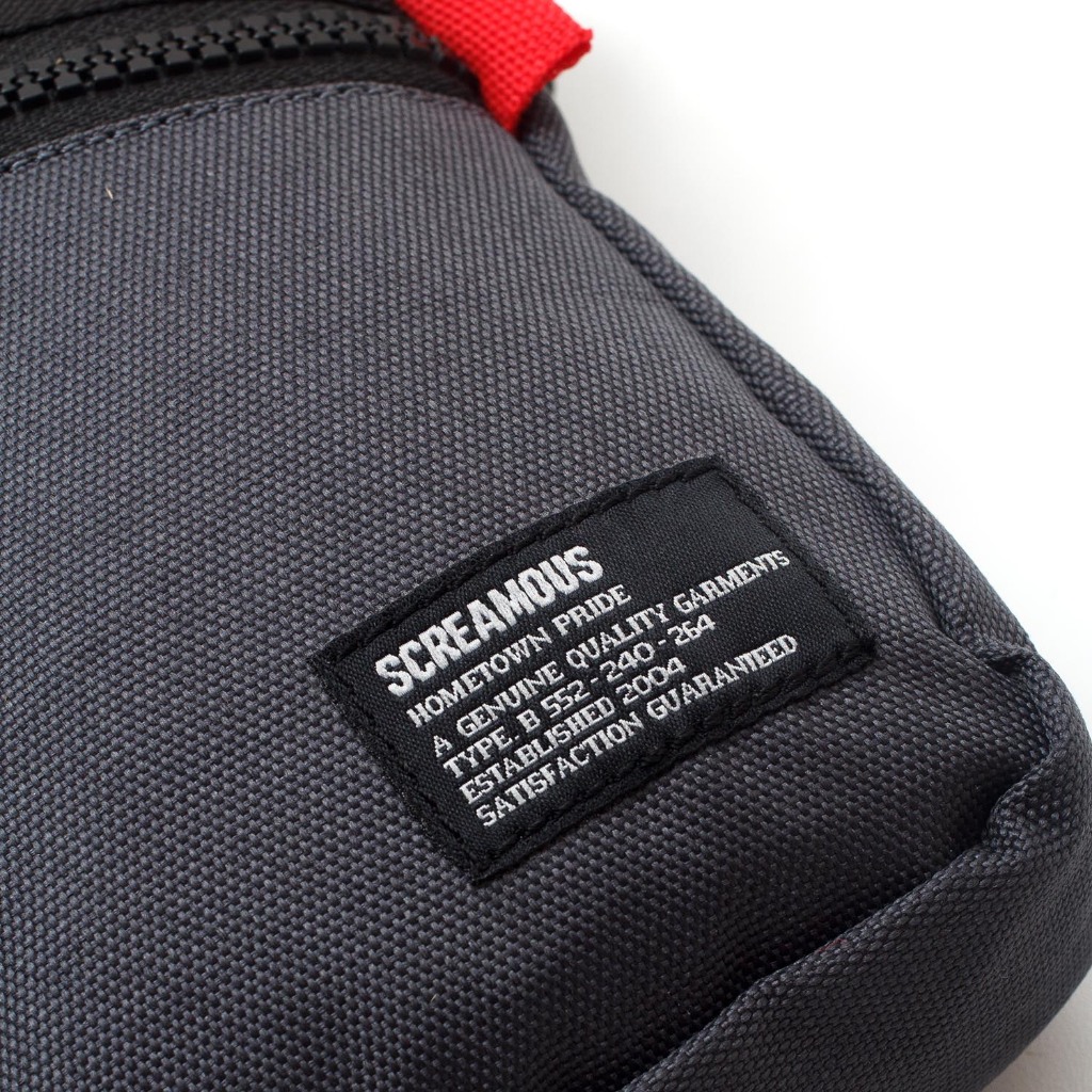 Screamous Tas Mini Slingbag PAUL BLACK GREY