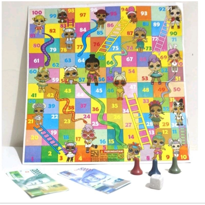 Mainan Ular Tangga Jadul 1 Set