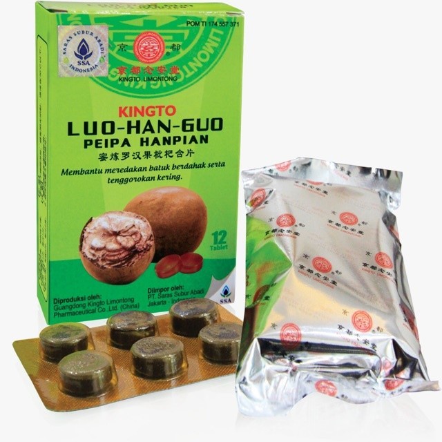 

Permen Luo Han Guo Peipa Hanpian /Luohanguo - Lohankuo meredakan batuk