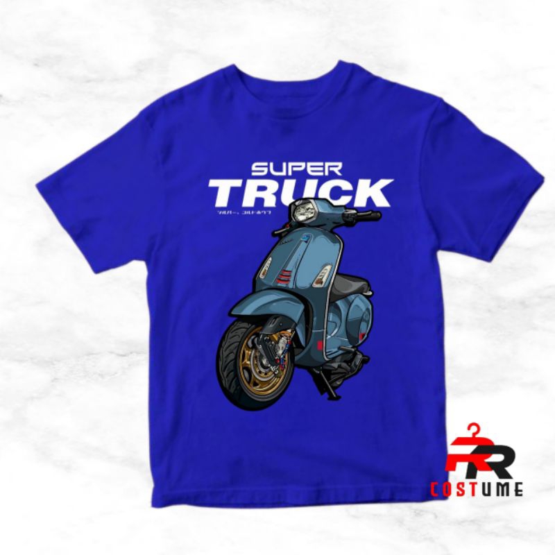 BAJU ANAK ATASAN ANAK VESPA MATIC (FREE NAMA)