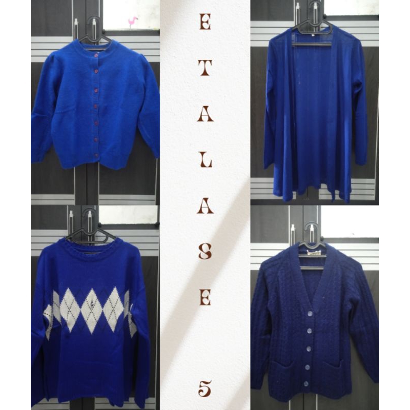 Etalase 5 Preloved / baju bekas / rajut / sweater / crop / PL / oversize / cardigan / vest / thrift