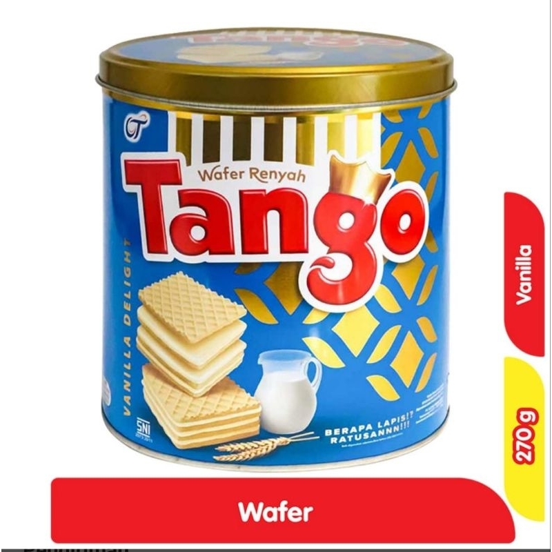 

WAFER TANGO VANILA KALENG 270 GR