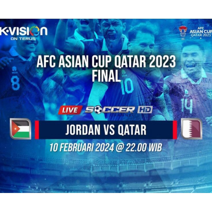 DASYAT Paket GIBOL K VISION Paket Timnas AFC Asian Cup Qatar 223 Piala Asia Sepak Bola Paket GB1 KVision
