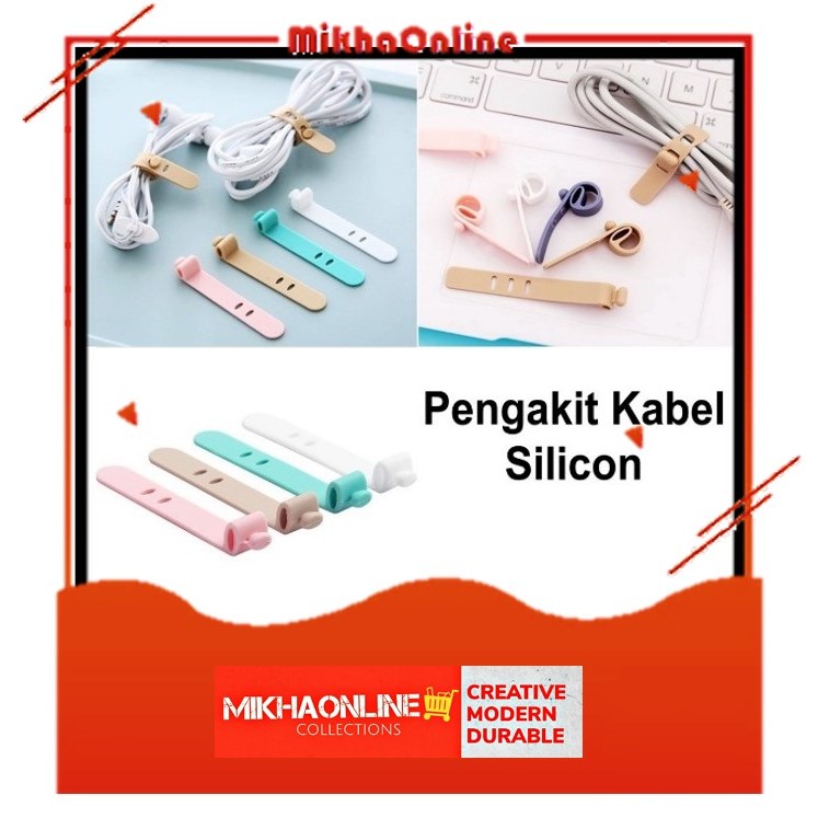Pengikat Kabel Silicon Multifungsi