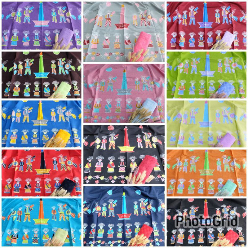 Kain batik motif ondel ondel