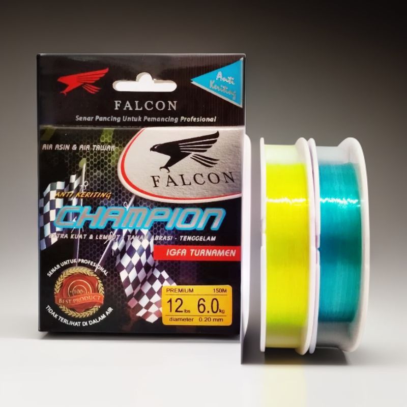SENAR PANCING ANTI KERITING FALCON CHAMPION IGFA TURNAMEN MUDAH TENGGELAM