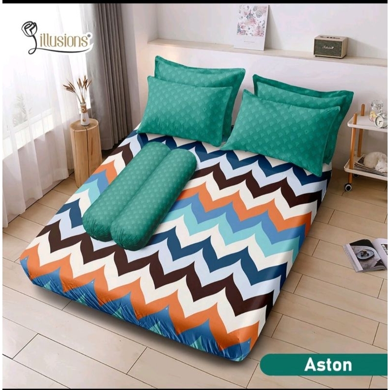 sprei king size illusions