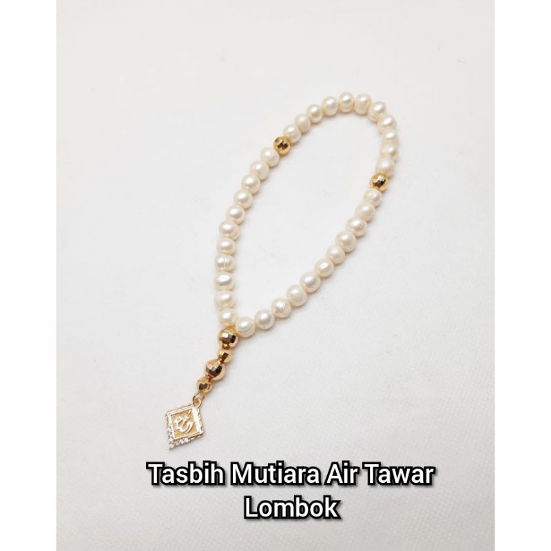 TASBIH 33 BUTIR MUTIARA AIR TAWAR LOMBOK