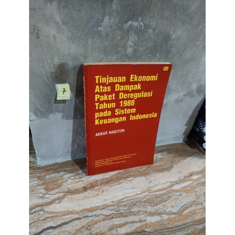 TINJAUAN EKONOMI ATAS DAMPAK PAKET DEREGULASI TAHUN 1988 PADA SISTEM KEUANGAN INDONESIAby. Anwar nas